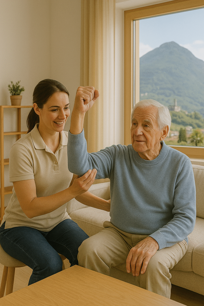 Ergoterapia a domicilio a Mendrisio – esercizi riabilitativi e supporto personalizzato